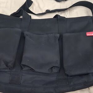 Skip Hop Black Men’s Duffel Tote with Front Utility Pockets